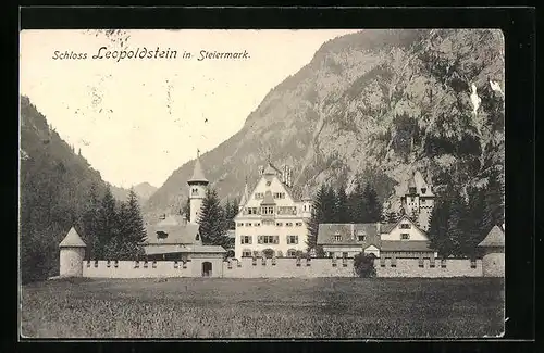 AK Leopoldstein, Blick auf die Mauer