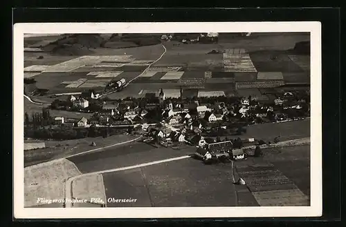 AK Pöls, Fliegeraufnahme des Dorfes