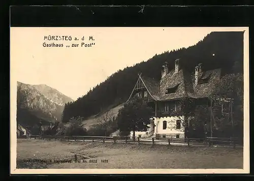 AK Mürzsteg a. d. M., Gasthaus zur Post