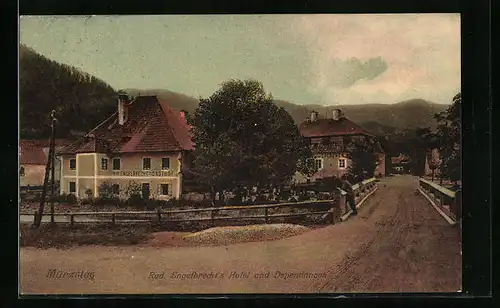 AK Mürzsteg, R. Engelbrechts Hotel und Dependancen