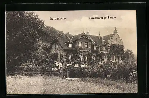 AK Bergzabern, Haushaltungs-Schule mit Garten
