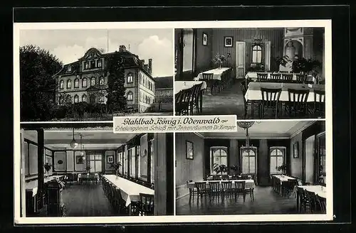 AK König i. Odenwald, Erholungsheim Schloss mit Innenräumen