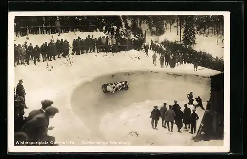 AK Oberhof /Th., Bobkurve am Wadeberg