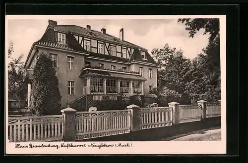 AK Neuglobsow, Hotel Haus Brandenburg