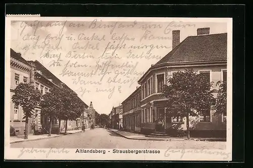 AK Altlandsberg, Partie der Strausbergerstrasse