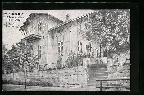 AK Bad Blankenburg /Thür. Wald, Ev. Allianzhaus, Haus der Hoffnung