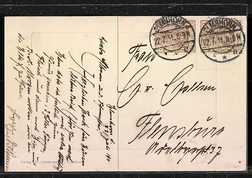 AK Elmshorn, Markt und Königstrasse