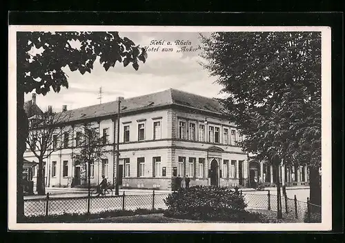 AK Kehl a. Rh., Hotel zum Anker