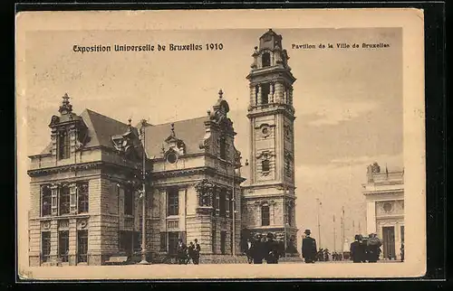 AK Bruxelles, Expostion Universelle de Bruxelles 1910, Pavillon de la Ville de Bruxelles