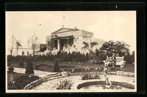 AK Wembley, HM Government Building, British Empire Exhibition