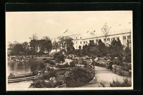 AK Wembley, The Gardens, British Empire Exhibition