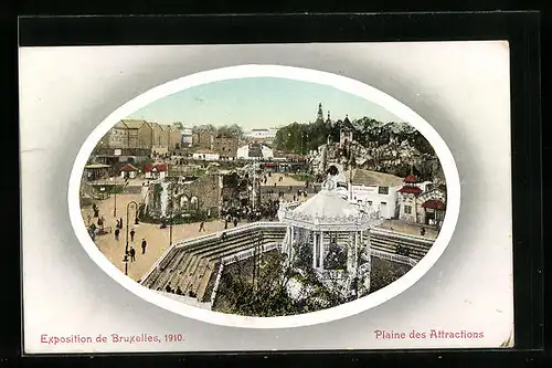 AK Bruxelles, Exposition de Bruxelles 1910, Plaine des Attrachtions