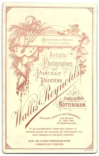 Fotografie Wallis & Reynolds, Nottingham, 7 a, Exchange Walk, Bürgerlicher Herr mit Walross