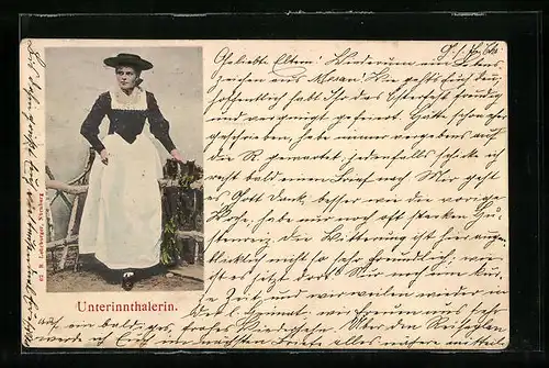 AK Unterinnthalerin in Tiroler Tracht