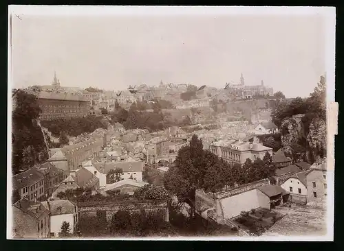 Fotografie Brück & Sohn Meissen, Ansicht Luxemburg, Ville haute und faubourg du Grund