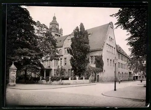 Fotografie Brück & Sohn Meissen, Ansicht Jena, Strasseneck an der Universität