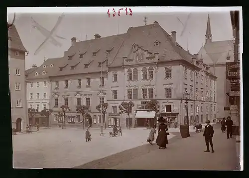 Fotografie Brück & Sohn Meissen, Ansicht Eger, Wallensteinhaus mit Ladengeschäft