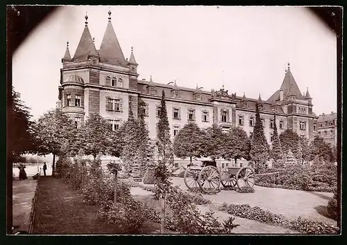 Fotografie Brück & Sohn Meissen, Ansicht Dresden, Kaserne des 2. Königlich Sächsischen Jäger-Bataillon Nr. 13