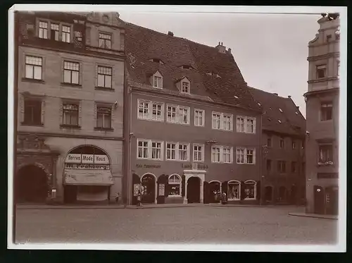 Fotografie Brück & Sohn Meissen, Ansicht Meissen i. Sa., Bezirkslandbund, Modehaus Frohberg, Laden von Max Hauermann