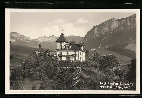 AK Weissbad, Hotel Pension Belvédère