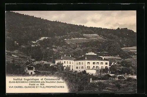 AK Clos-Rousseau-Cressier, Institut linguistique et Commercial, Fondé en 1859