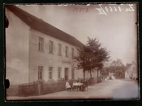Fotografie Brück & Sohn Meissen, Ansicht Ölzschau, Partie am Gasthaus Ölzschau