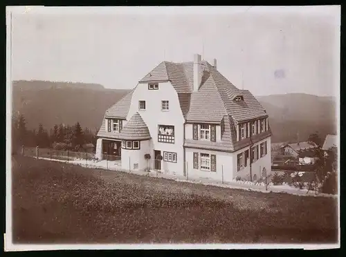 Fotografie Brück & Sohn Meissen, Ansicht Bärenfels / Erzg., Frontansicht des Landhaus Steiger