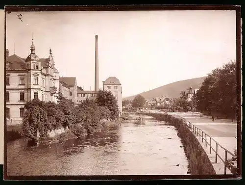 Fotografie Brück & Sohn Meissen, Ansicht Olbernhau / Erzg., Partie an der Inneren Grünthaler Strasse