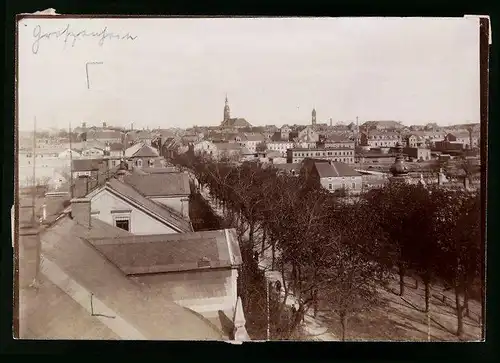 Fotografie Brück & Sohn Meissen, Ansicht Grossenhain i. Sa., Blick über die Stadt mit den Kirchtürmen