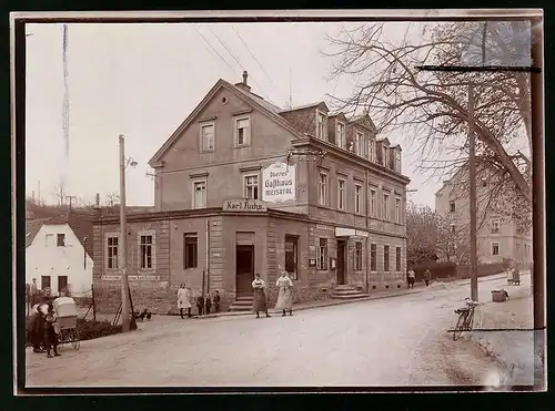 Fotografie Brück & Sohn Meissen, Ansicht Meissen i. Sa., Partie am Oberen Gasthaus Meisatal von Karl Fuchs