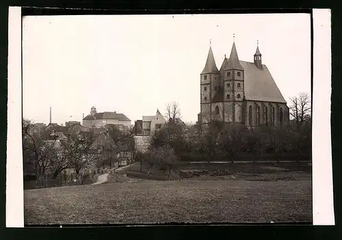 Fotografie Brück & Sohn Meissen, Ansicht Geithain i. Sa., Blick nach der Kirche und zur Stadt