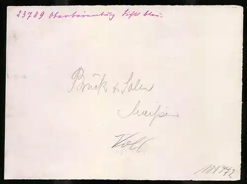 Fotografie Brück & Sohn Meissen, Ansicht Oberbärenburg i. Erzg., Blick auf das Cafe Hermannshöhe im Winter