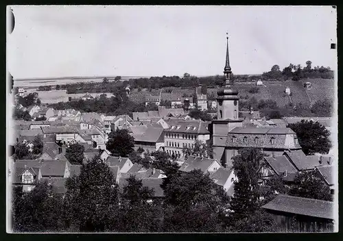 Fotografie Brück & Sohn Meissen, Ansicht Bad Sulza, Blick über die Stadt mit der Kirche