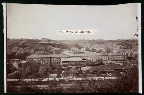 Fotografie Brück & Sohn Meissen, Ansicht Meissen i. Sa., Blick auf die Königliche Porzellan-Manufaktur, 1905