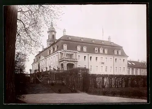 Fotografie Brück & Sohn Meissen, Ansicht Niederwiesa, Blick auf das Schloss Lichtenwalde