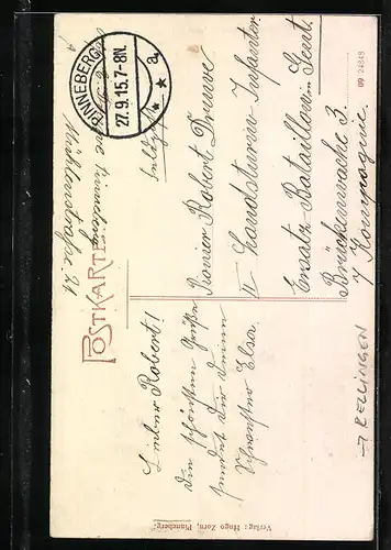 AK Rellingen, Rellinger Kirche, erbaut 1754 von Sonnin