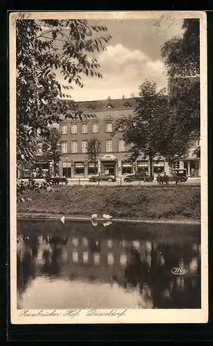 AK Düsseldorf, Hotel-Restaurant Zweibrücker Hof, Königsallee 92