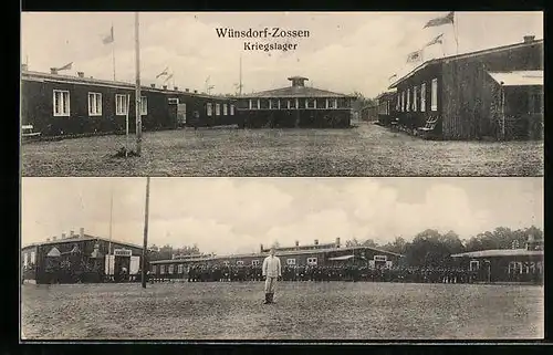 AK Wünsdorf-Zossen, Partie im Kriegslager