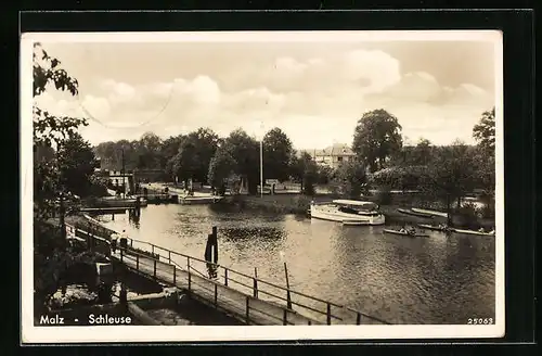 AK Malz, Partie an der Schleuse