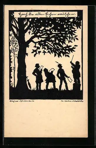 Künstler-AK Marta Sachse-Schubert: Horch, die alten Eichen wachsen