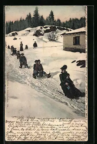 AK La Chaux-de-Fonds, Descente de Pouillerel