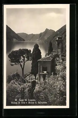 AK Oria /Lago di Lugano, Chiesa di Oria e Monte S. Salvatore