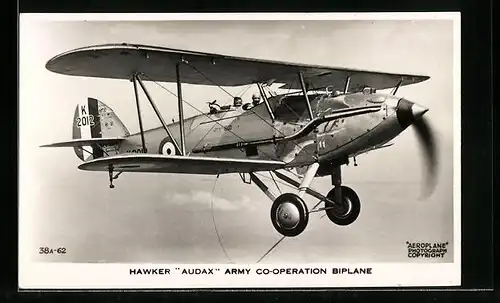 AK Hawker Audax Army Co-Operation Biplane