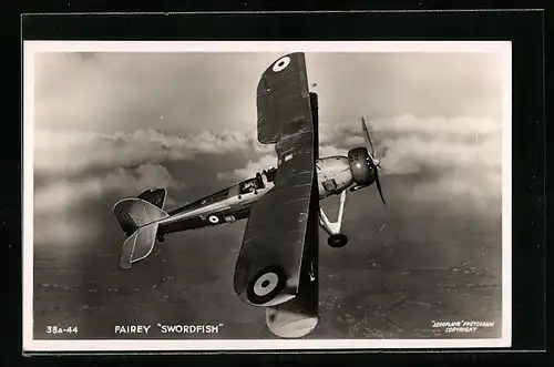 AK Fairey Swordfish, Britischer Doppeldecker-Zweisitzer