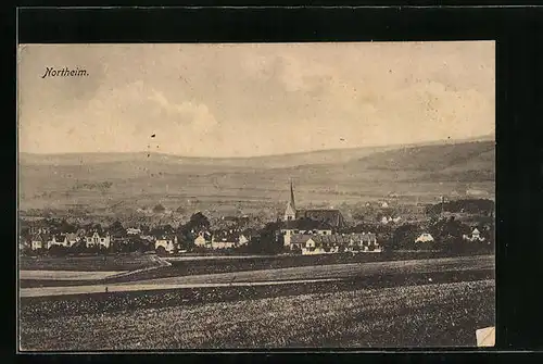AK Northeim, Ortspanorama mit Umgebung