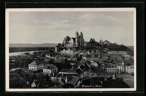 AK Breisach am Rhein, Gesamtansicht aus der Vogelschau