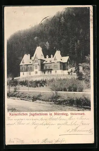 AK Mürzsteg, Kaiserliches Jagdschloss