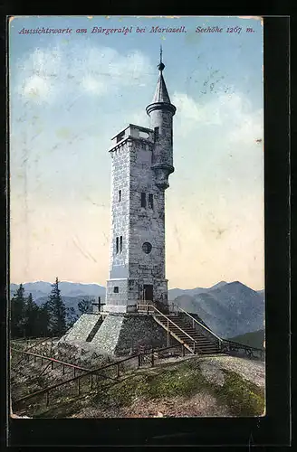 AK Mariazell, Aussichtswarte am Bürgeralpl