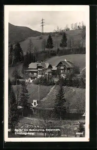 AK Spital am Semmering, Ansicht vom Erholungsheim