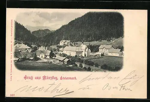 AK Mürzsteg, Gruss aus dem Ort in der Steiermark